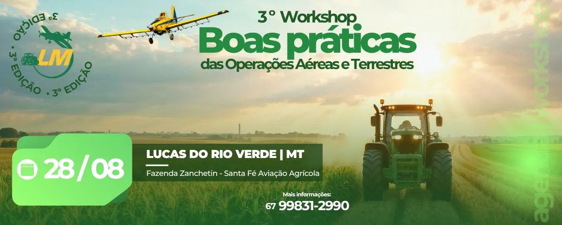 3º Workshop de Boas Práticas nas Operações Aéreas e Terrestres - MATO GROSSO