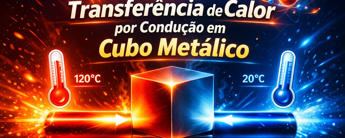 Transferência de Calor por Condução em Cubo Metálico (2026-1)