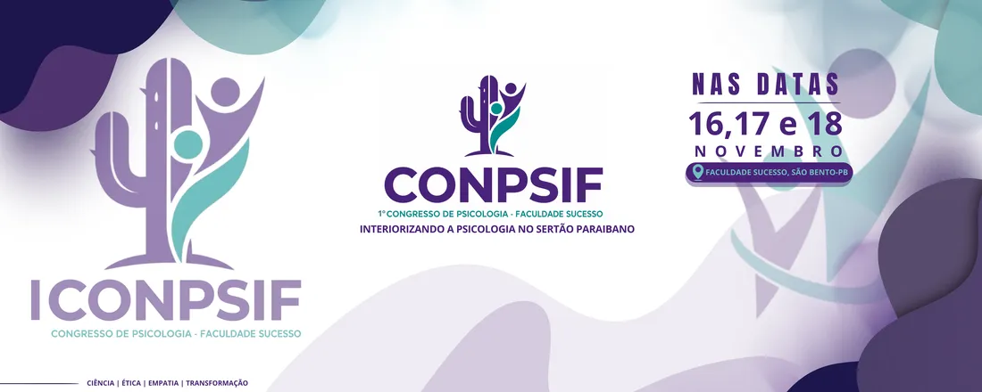 I CONPSIF - 1º CONGRESSO DE PSICOLOGIA DA FACSU