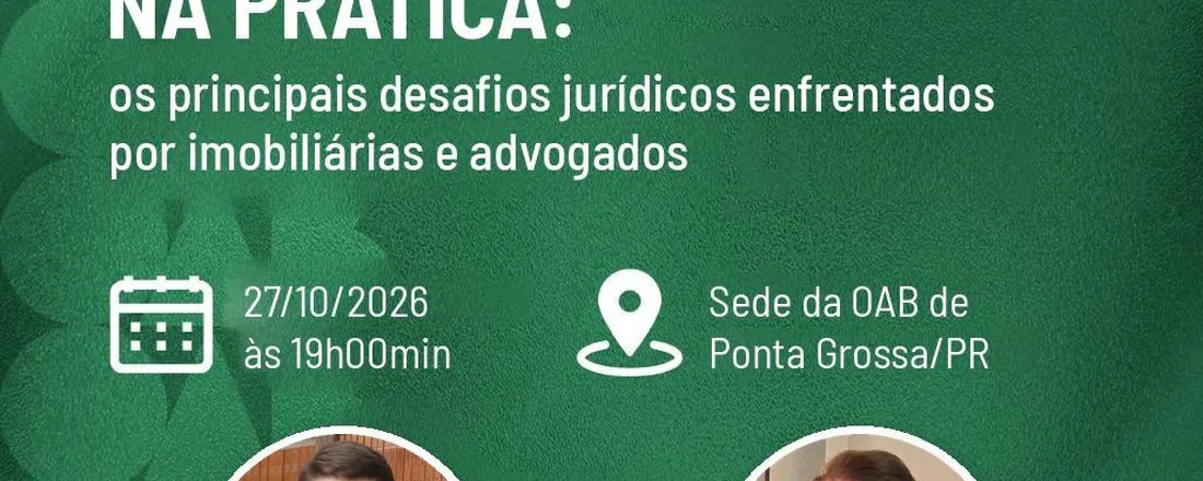 Locação de Imóveis na Prática: os principais desafios jurídicos enfrentados por imobiliárias e advogados.