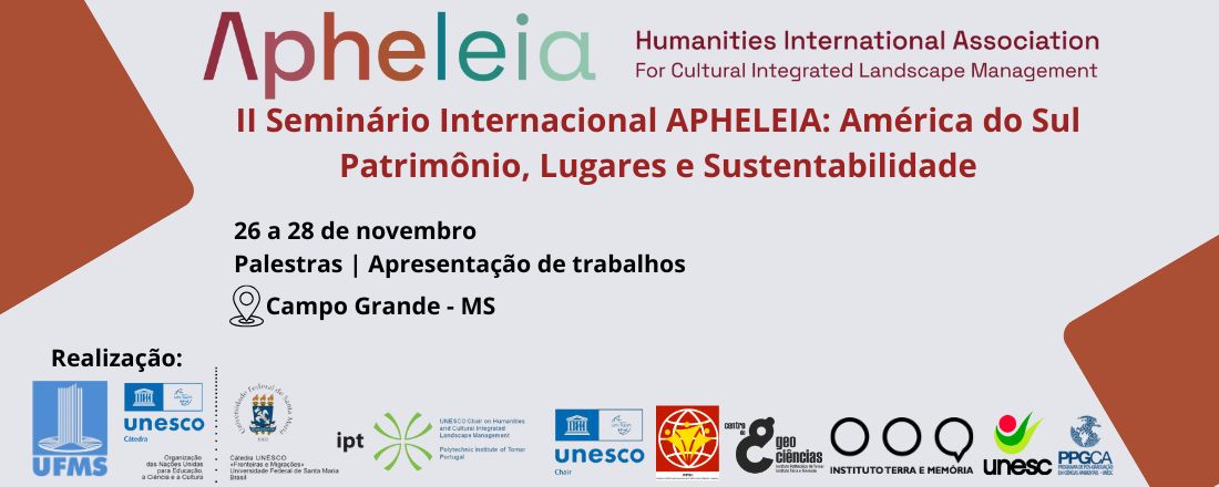 II Seminário Internacional APHELEIA América do Sul: Patrimônio, Lugares e Sustentabilidade