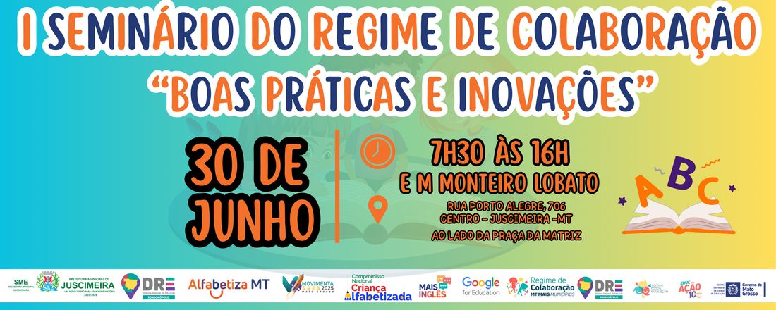I SEMINÁRIO DO REGIME DE COLABORAÇÃO DE JUSCIMEIRA-MT