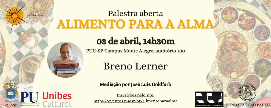 Palestra aberta: "Alimento para a alma"