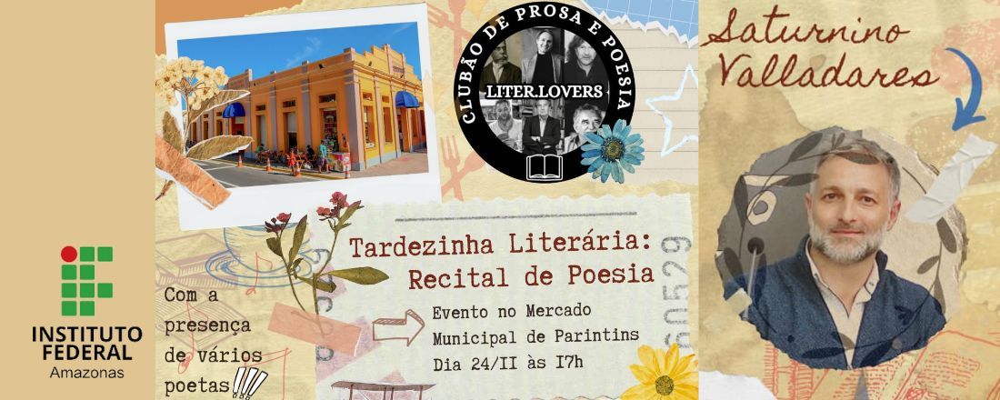 Tardezinha Literária: recital de poesia