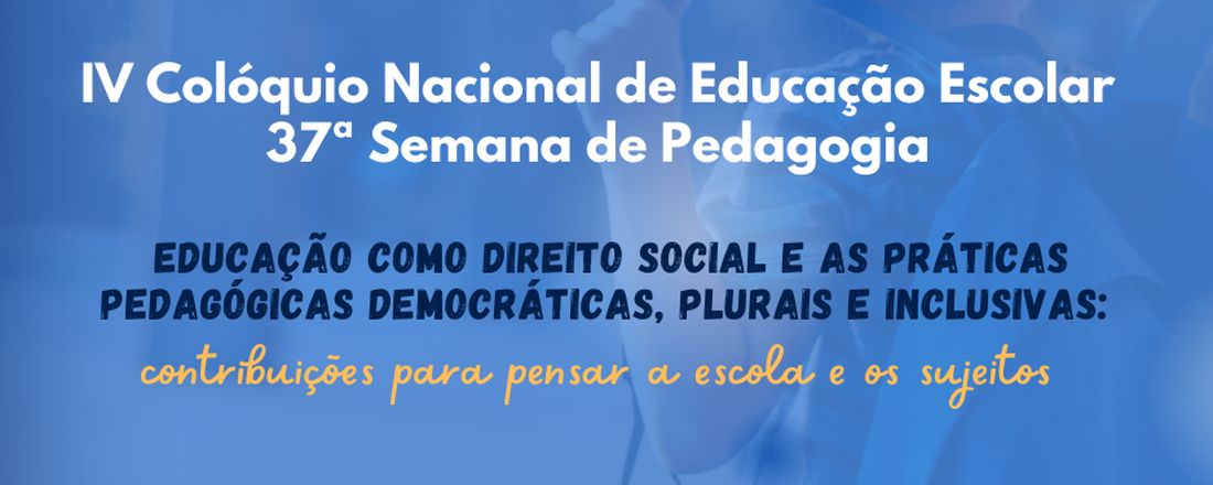 IV Colóquio Nacional de Educação Escolar UNIR