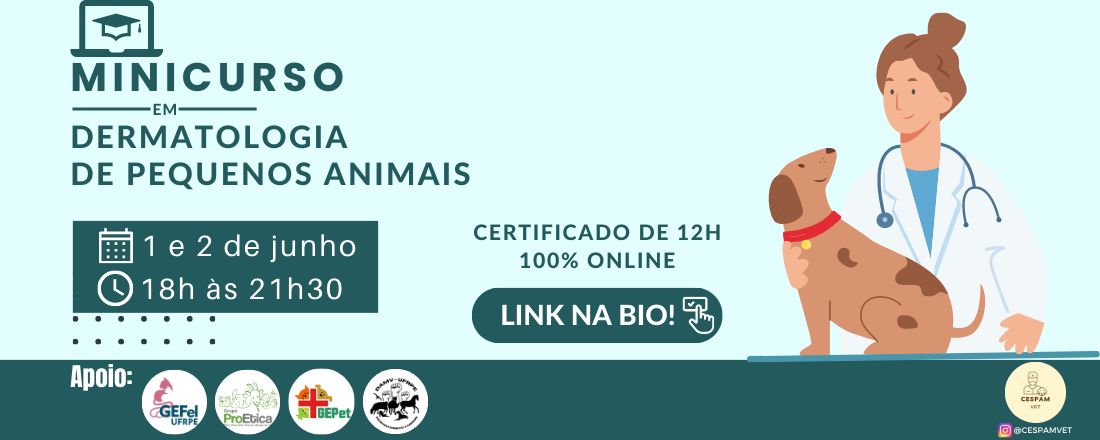 Minicurso em Dermatologia de Pequenos Animais