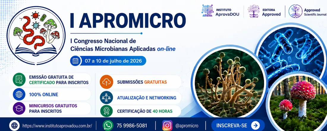 I Congresso Nacional de Ciências Microbianas Aplicadas online (I APROMICRO)