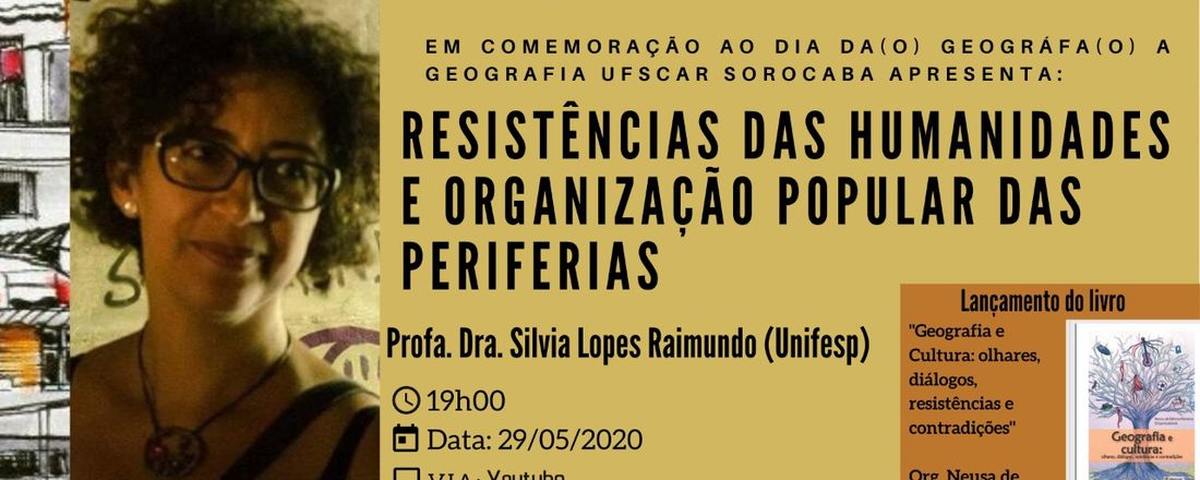 Palestra: XII Geografando - Resistências das humanidades e organização popular das periferias