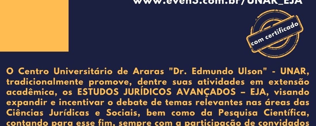 ESTUDOS JURÍDICOS AVANÇADOS - EJA