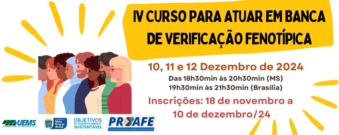 IV CURSO PARA VERIFICAÇÃO DE BANCA FENOTÍPICA DA UEMS