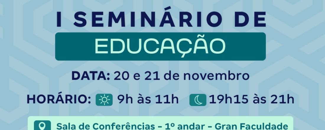 I SEMINÁRIO DE PEDAGOGIA