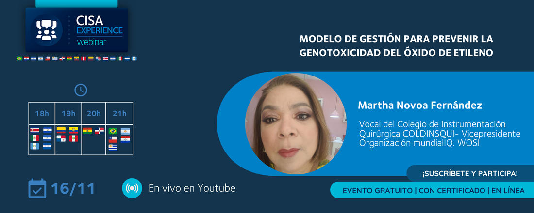 Cisa Experience Webinar - Modelo de gestión para prevenir la genotoxicidad del óxido de etileno