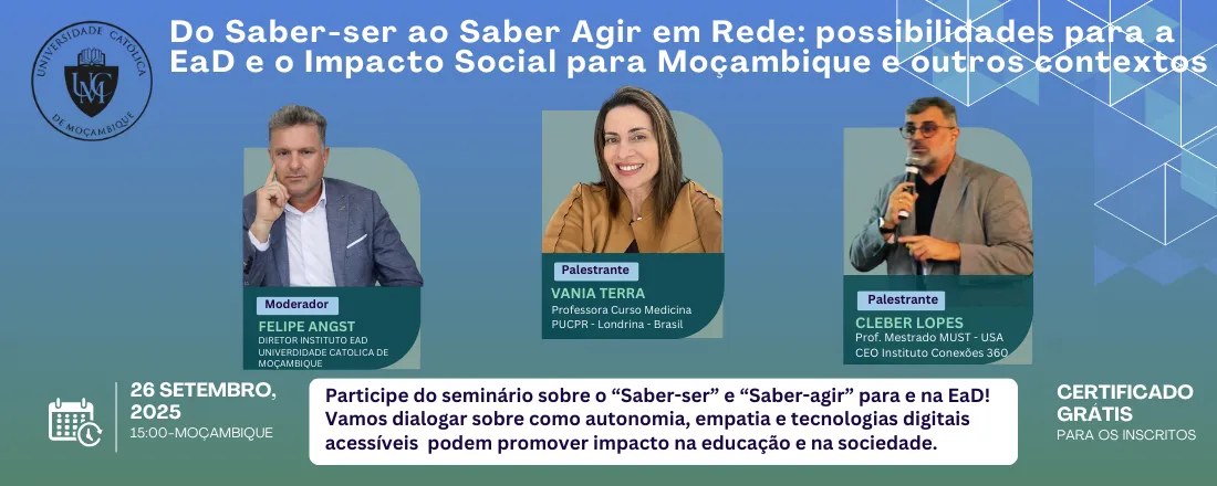Do Saber-ser ao Saber Agir em Rede: possibilidades da EaD para o Impacto Social em Moçambique e outros contextos