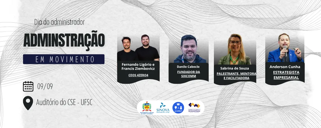 Dia do Administrador 2026 - CAAD UFSC