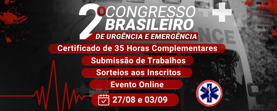 2º CONGRESSO BRASILEIRO DE URGÊNCIA E EMERGÊNCIA