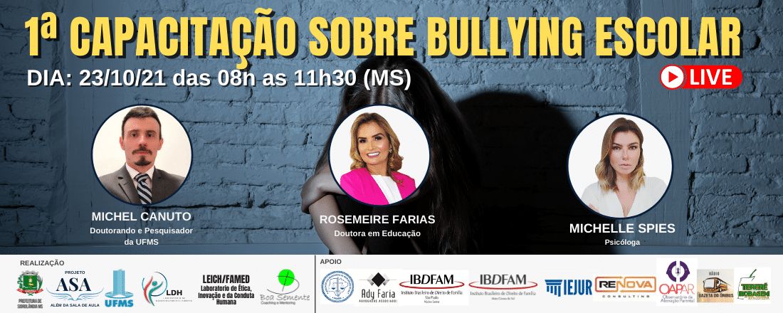 1ª capacitação sobre bullying escolar