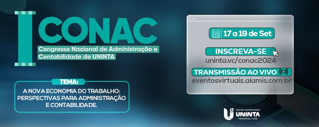 1o CONAC- Congresso Nacional de Administração e Contabilidade do UNINTA