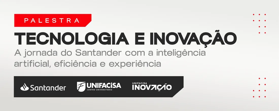 PALESTRA: TECNOLOGIA E INOVAÇÃO