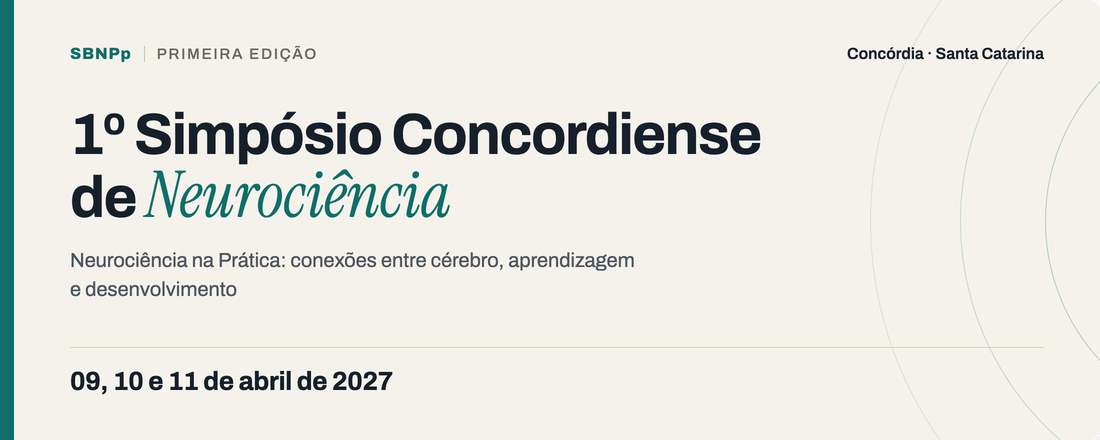 1º Simpósio Concordiense de Neurociência - SBNPp
