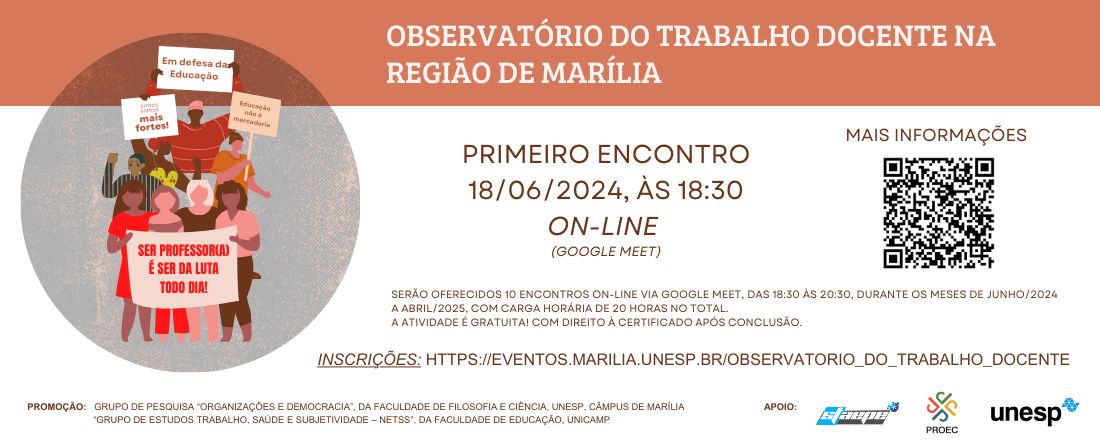 OBSERVATÓRIO DO TRABALHO DOCENTE NA REGIÃO DE MARÍLIA