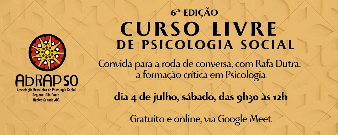 Roda de Conversa - a formação crítica em Psicologia