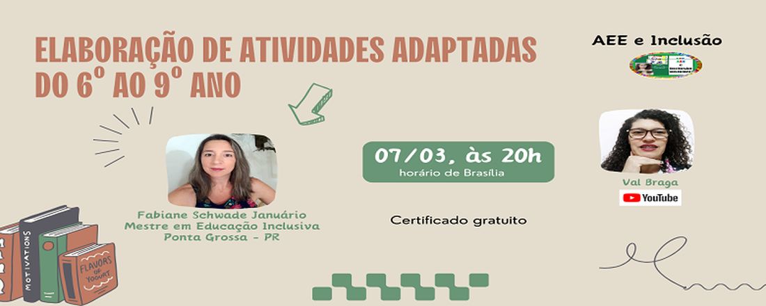 Elaboração de Atividades Adaptadas do 6.º ao 9.º ano