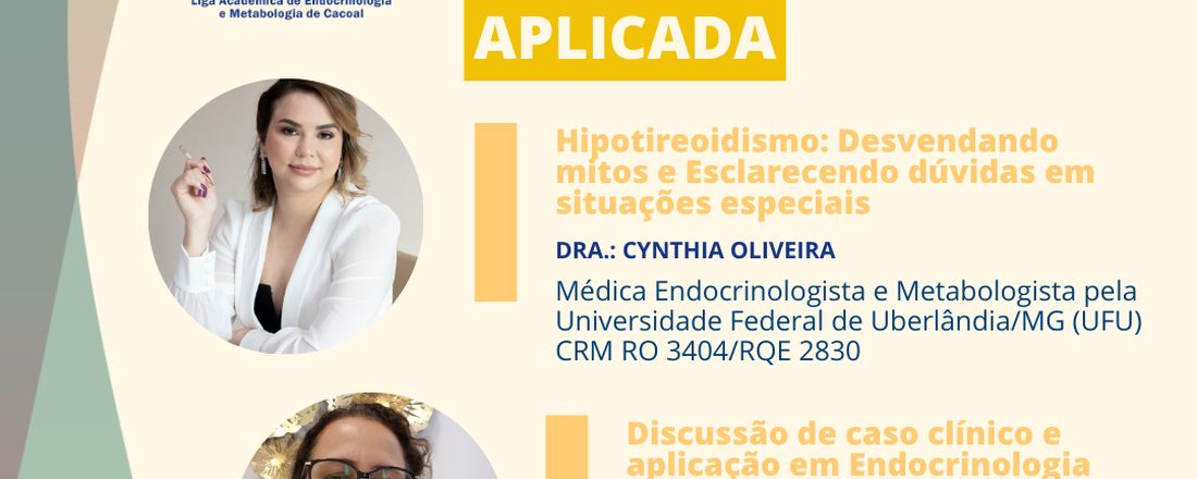 1° SIMPÓSIO DE ENDOCRINOLOGIA APLICADA