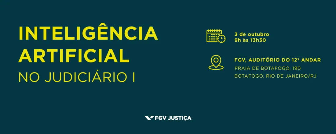 Seminário Inteligência artificial no Judiciário I
