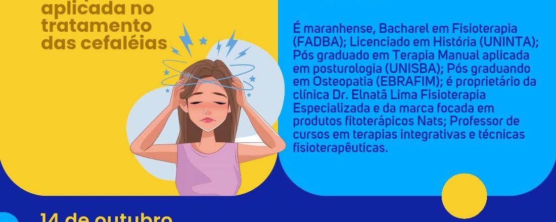 Minicurso: Terapia Manual aplicada ao tratamento das cefaléias