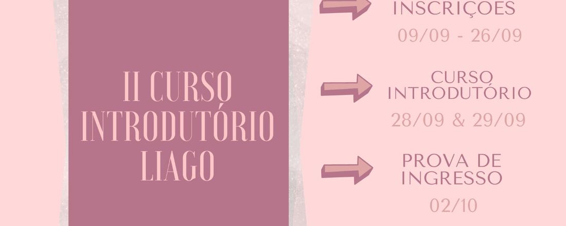 Curso Introdutório LIAGO9 2020