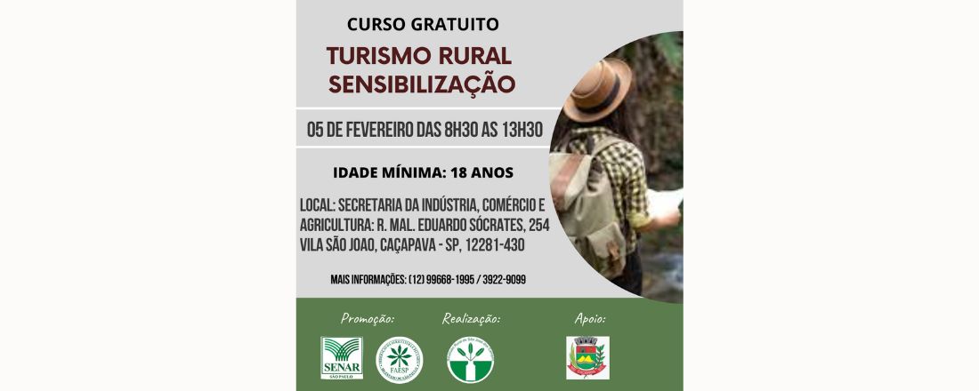 TURISMO RURAL – SENSIBILIZAÇÃO