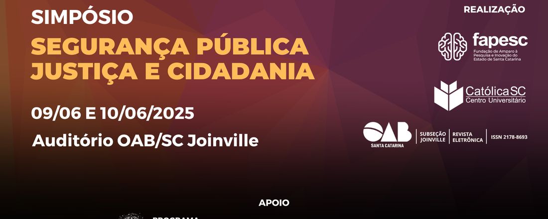 Simpósio Segurança Pública, Justiça e Cidadania