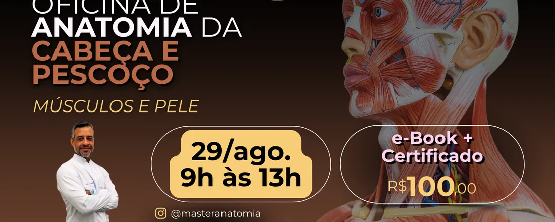 Oficina de Anatomia da Cabeça e Pescoço: músculos e pele.
