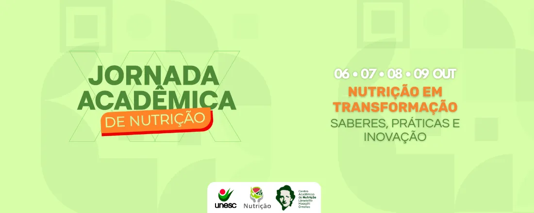 XX Jornada Acadêmica de Nutrição