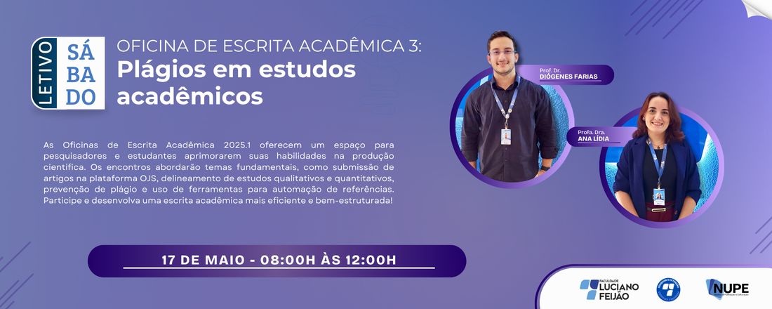 Oficinas de Escrita Acadêmica 2025.1