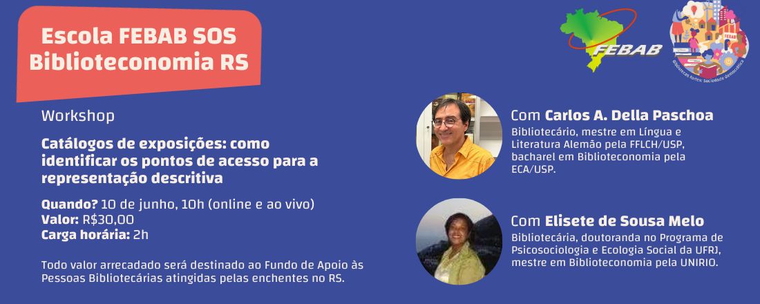Workshop "Catálogos de exposições: como identificar os pontos de acesso para a representação descritiva"