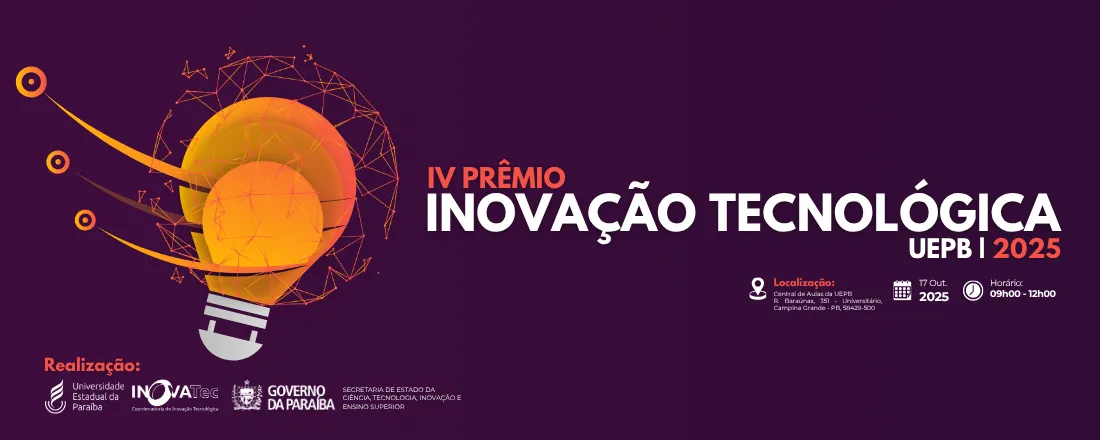PRÊMIO DE INOVAÇÃO DA UNIVERSIDADE ESTADUAL DA PARAÍBA - EDIÇÃO 2025