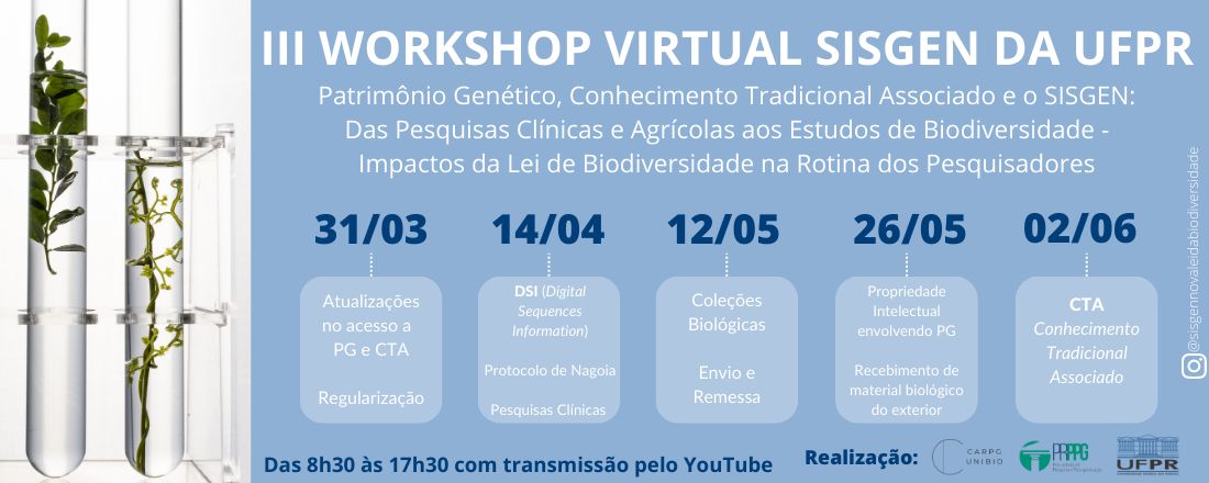 III WORKSHOP VIRTUAL SISGEN DA UFPR