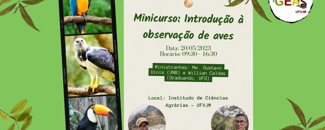 Minicurso: Introdução à observação de aves