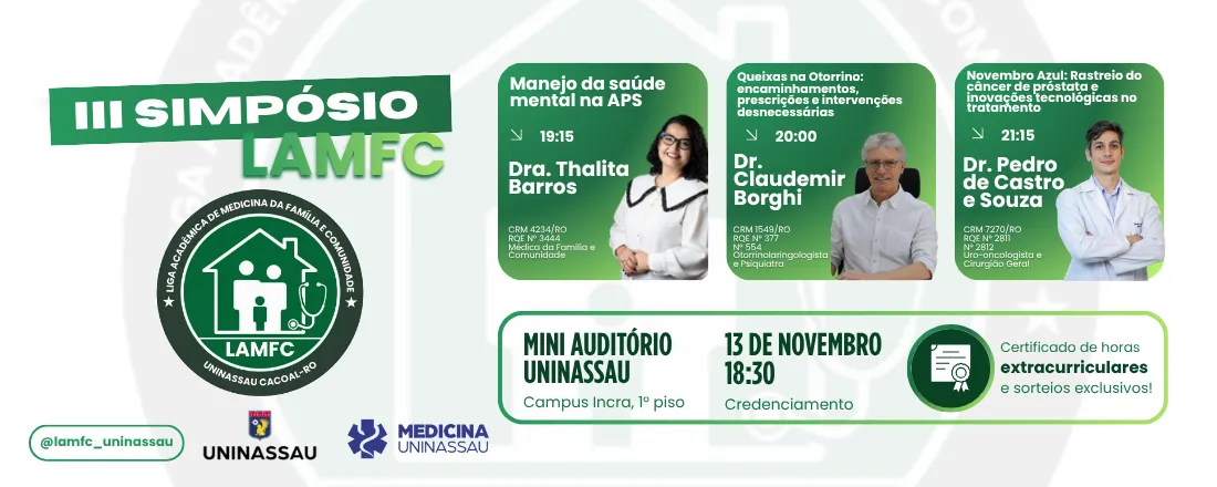 III Simpósio da Liga Acadêmica de Medicina da Família e Comunidade