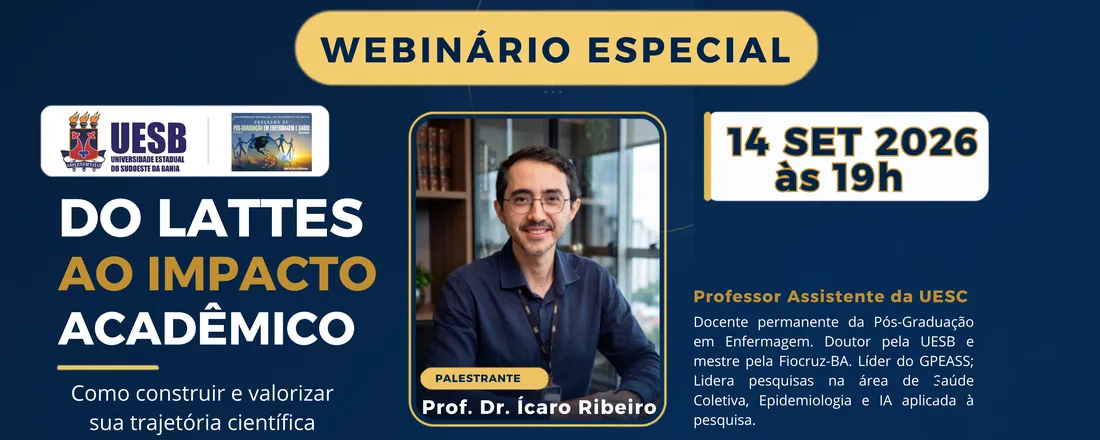 Webinário Especial — Do Lattes ao Impacto Acadêmico: como construir e valorizar sua trajetória científica