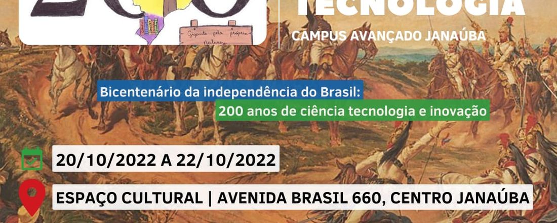 IV SEMANA DE CIÊNCIA E TECNOLOGIA DO IFNMG - CAMPUS AVANÇADO JANAÚBA