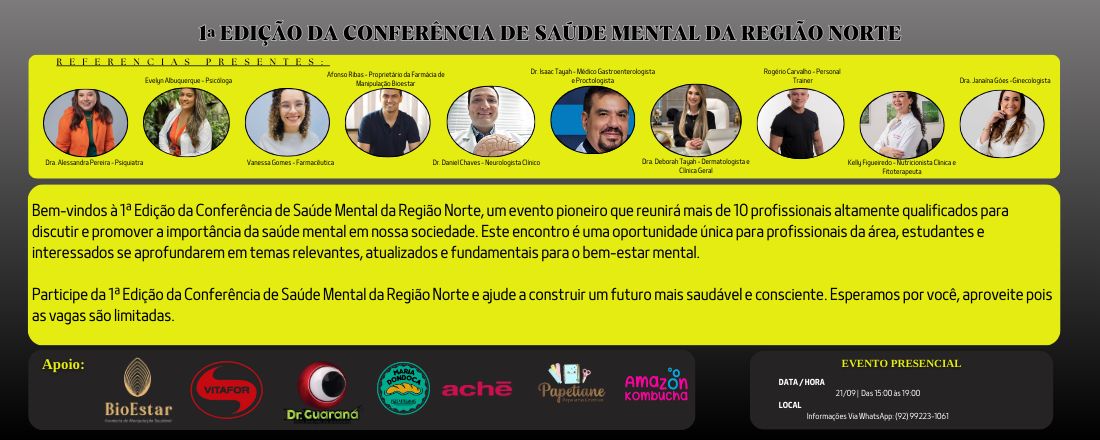 1ª Edição da Conferência de Saúde Mental da Região Norte