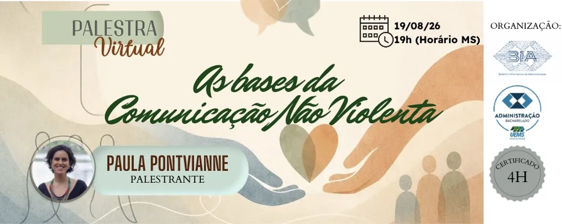 Palestra "As bases da Comunicação Não Violenta"