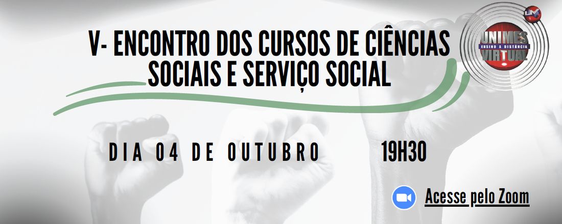 V Encontro dos cursos de Ciências Sociais e Serviço Social UNIMES