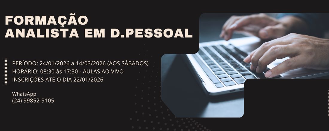 FORMAÇÃO ANALISTA EM DEPARTAMENTO PESSOAL