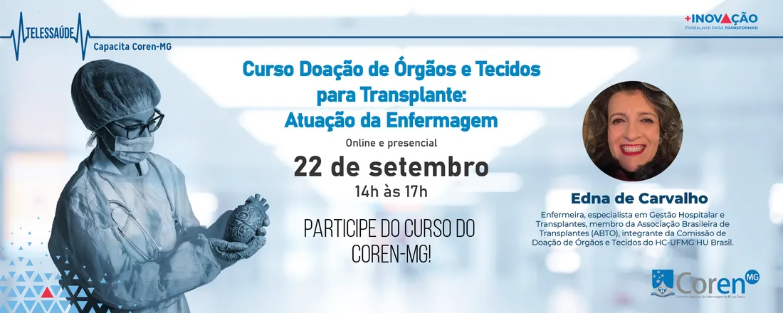 Curso - Doação de Órgãos e Tecidos para Transplante: Atuação da Enfermagem