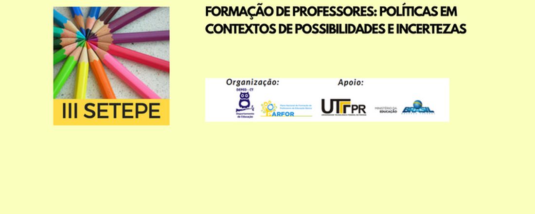 III SETEPE - SEMINÁRIO DE TEMAS PEDAGÓGICOS - UTFPR/CURITIBA