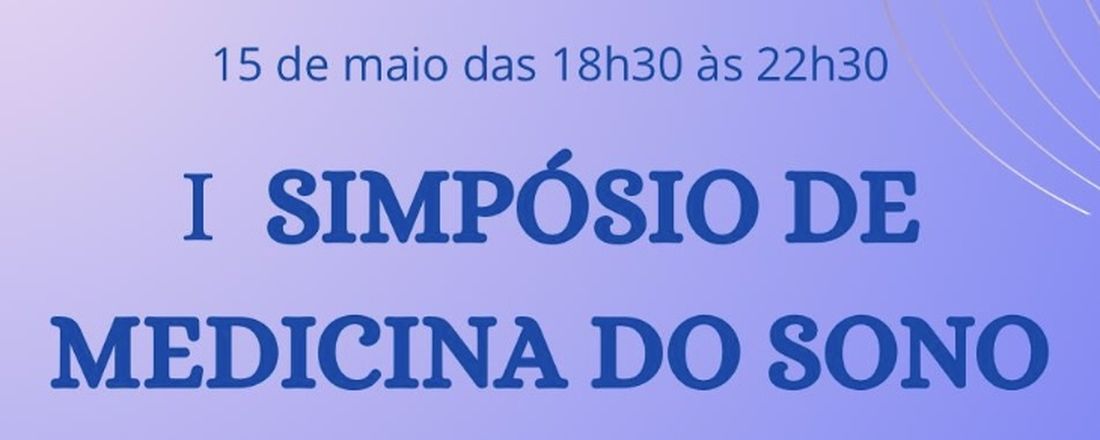 I SIMPÓSIO DO SONO