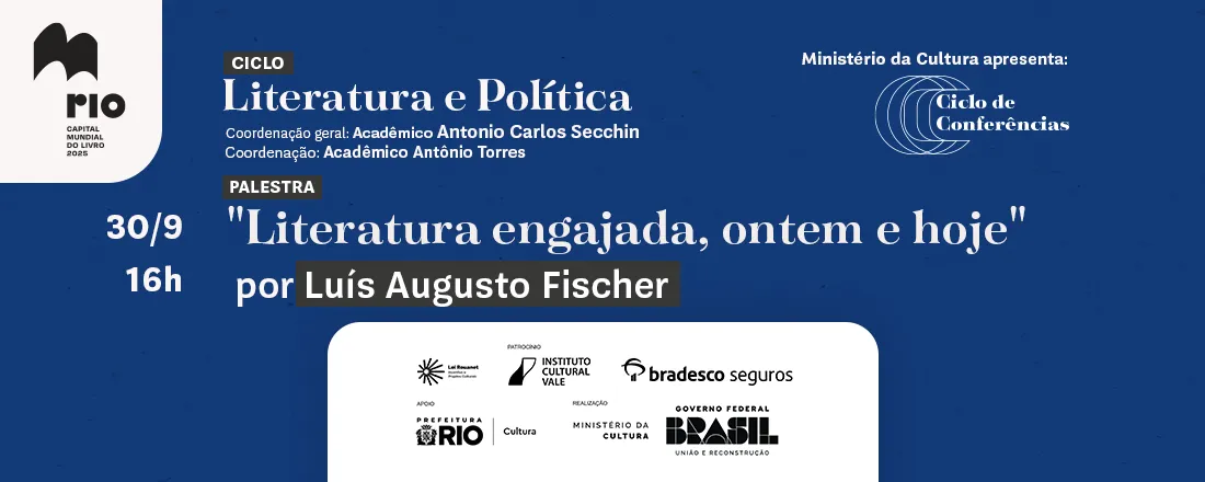 "Literatura engajada, ontem e hoje"